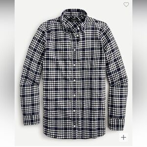 J.Crew Flannel Classic-Fit Boy Shirt in Frost Plaid - BNWT!